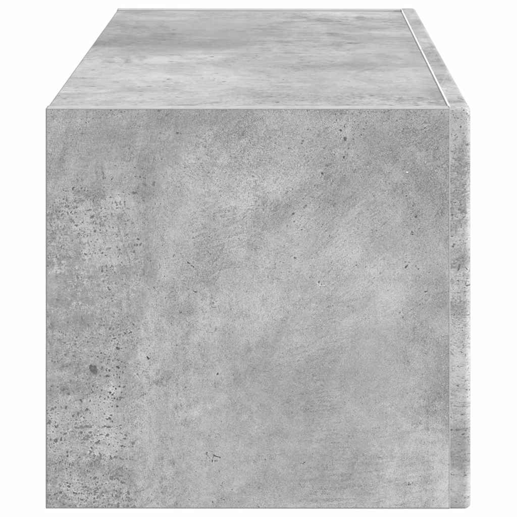 TV Fali Szekrény 78,5 x 31 x 29,5 cm Beton Szerelt Fa