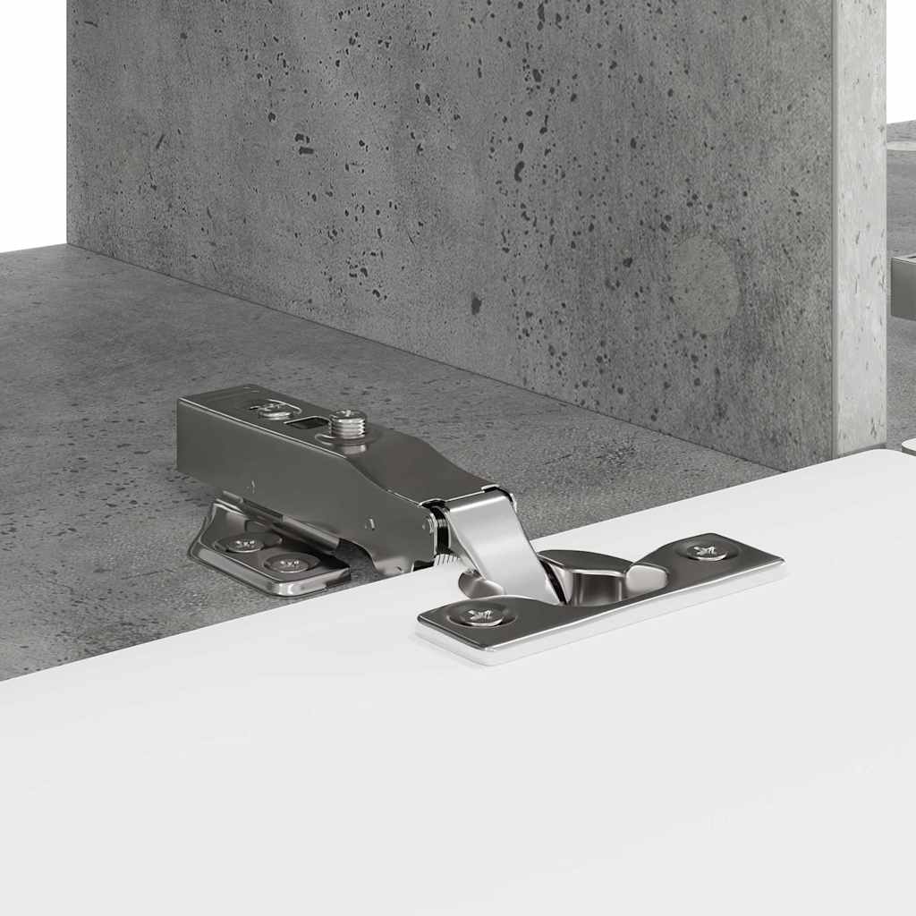 TV Fali Szekrény 2 pcs Beton Szerelt Fa
