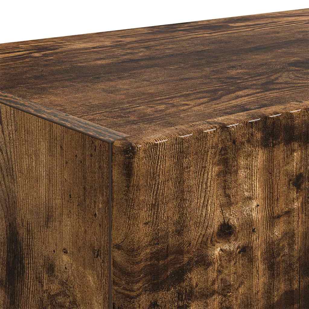 TV Fali Szekrény 78,5 x 31 x 29,5 cm Füstölt tölgy Szerelt Fa