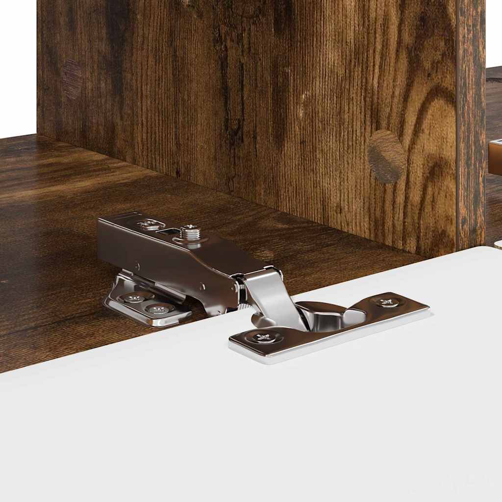 TV Fali Szekrény 78,5 x 31 x 29,5 cm Füstölt tölgy Szerelt Fa