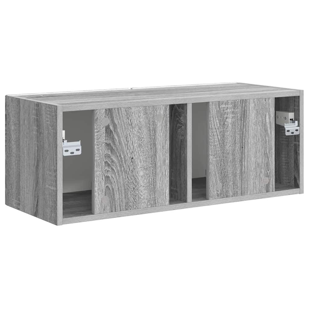 TV Fali Szekrény 78,5 x 31 x 29,5 cm Szürke Sonoma Szerelt Fa