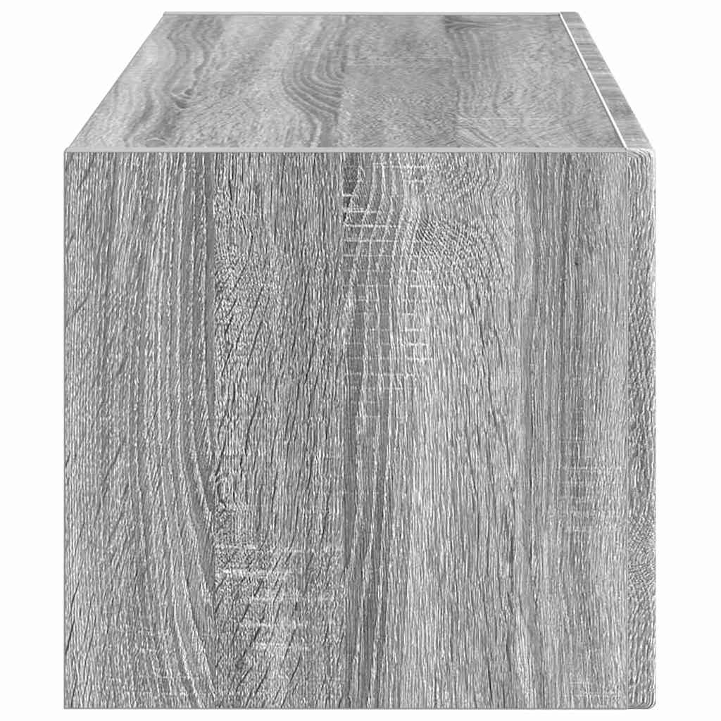 TV Fali Szekrény 78,5 x 31 x 29,5 cm Szürke Sonoma Szerelt Fa