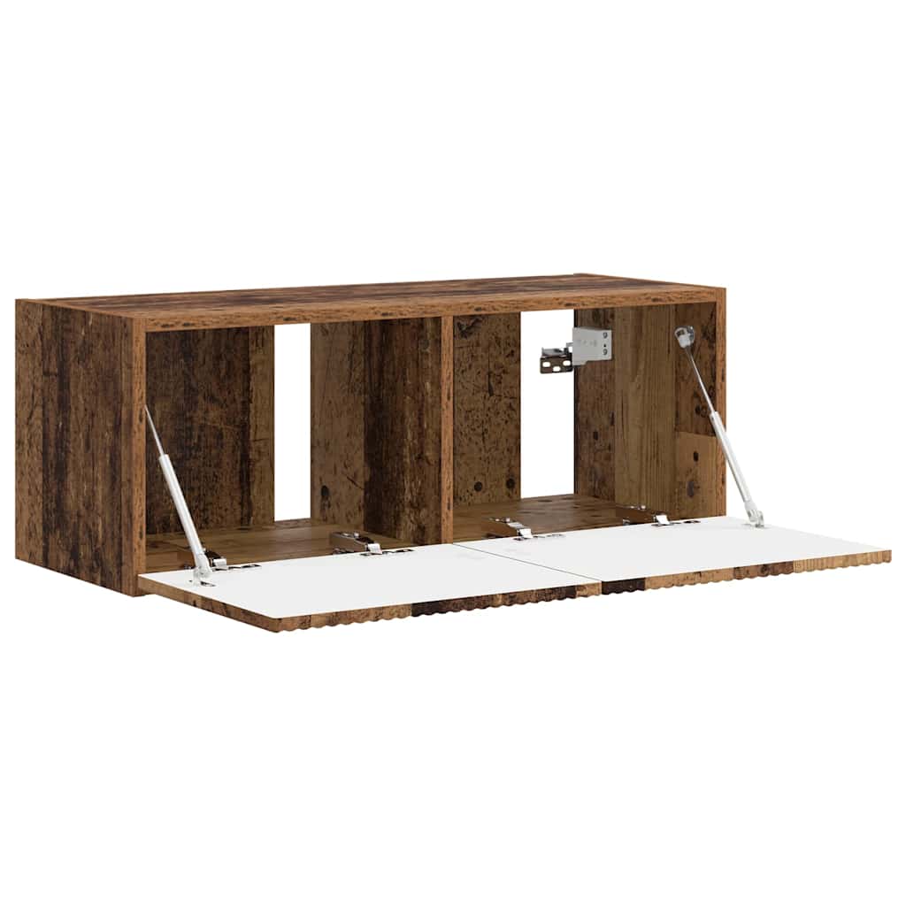 TV Fali Szekrény 78,5 x 31 x 29,5 cm Öreg fa Szerelt Fa