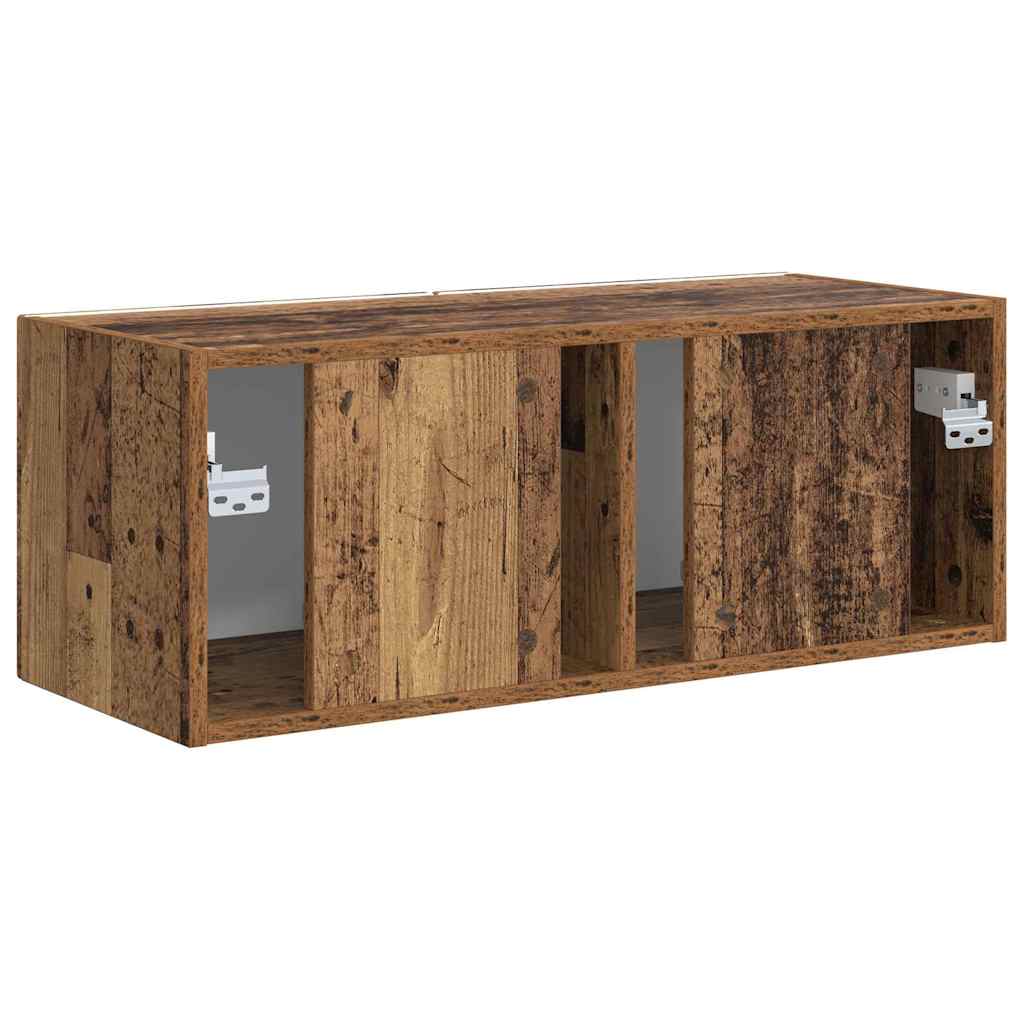 TV Fali Szekrény 78,5 x 31 x 29,5 cm Öreg fa Szerelt Fa