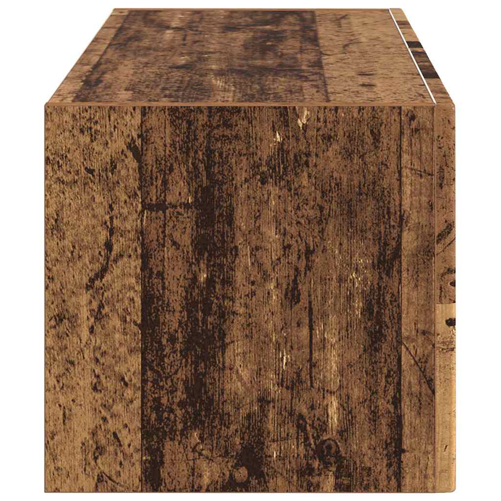 TV Fali Szekrény 78,5 x 31 x 29,5 cm Öreg fa Szerelt Fa