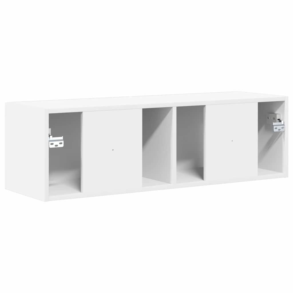 TV Fali Szekrény 98 x 31 x 29,5 cm Fehér Szerelt Fa
