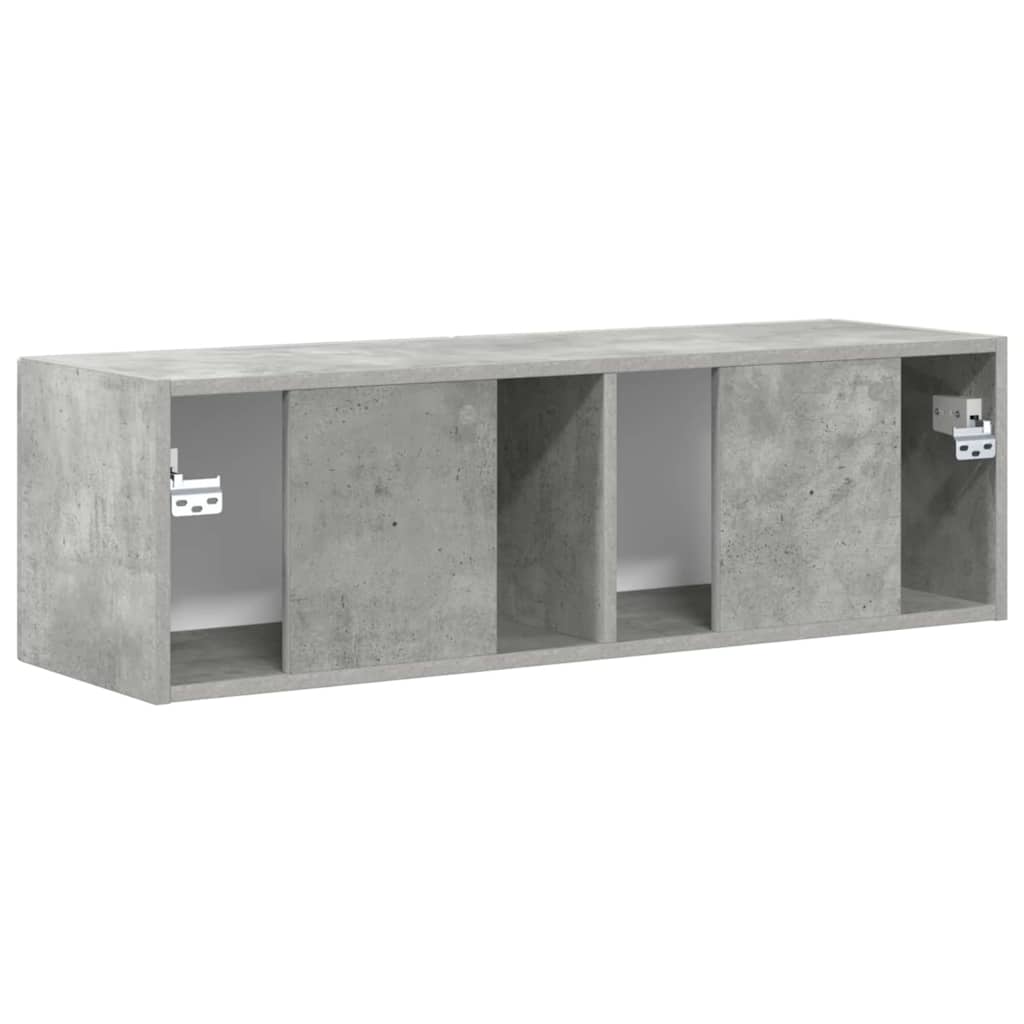 TV Fali Szekrény 98 x 31 x 29,5 cm Beton Szerelt Fa