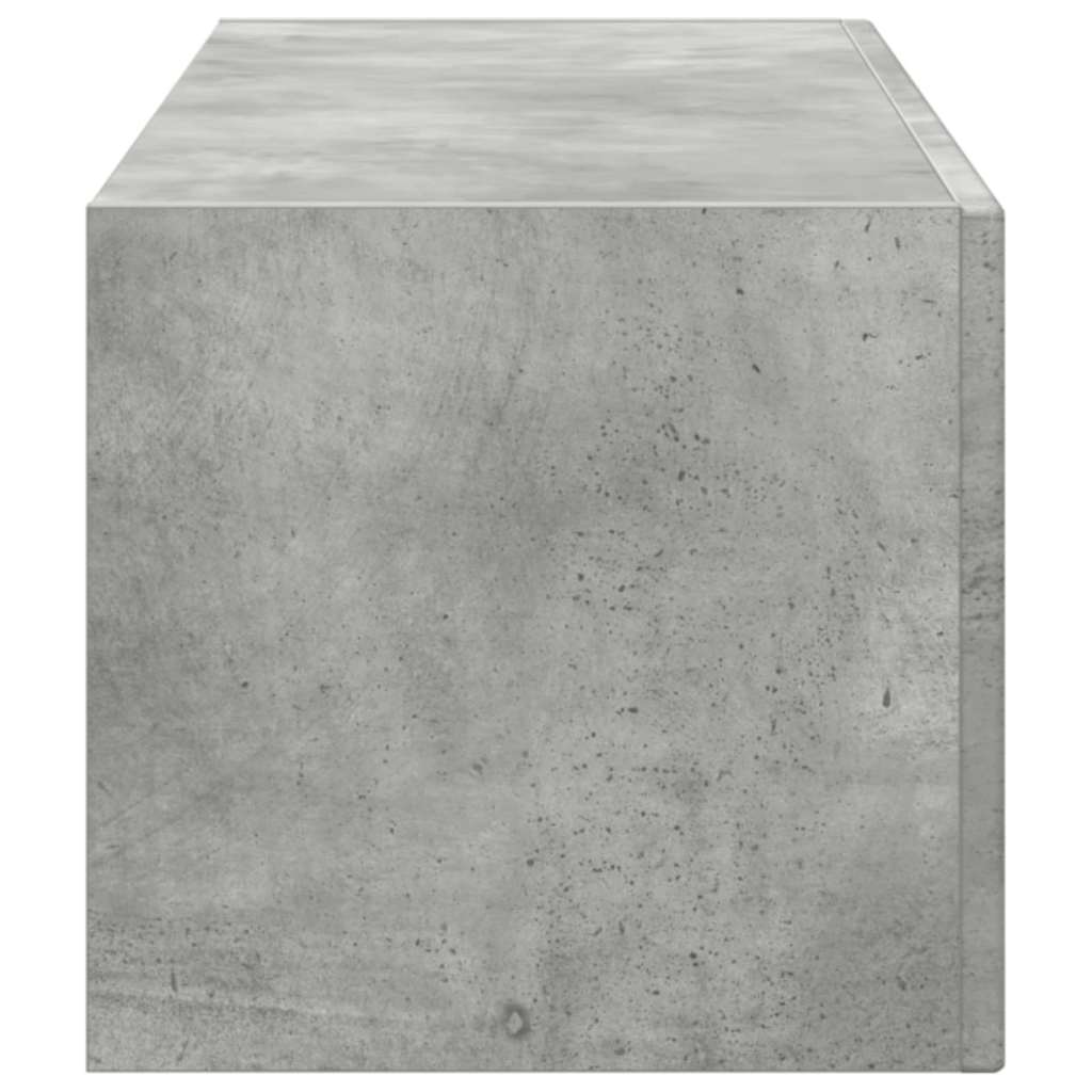 TV Fali Szekrény 98 x 31 x 29,5 cm Beton Szerelt Fa