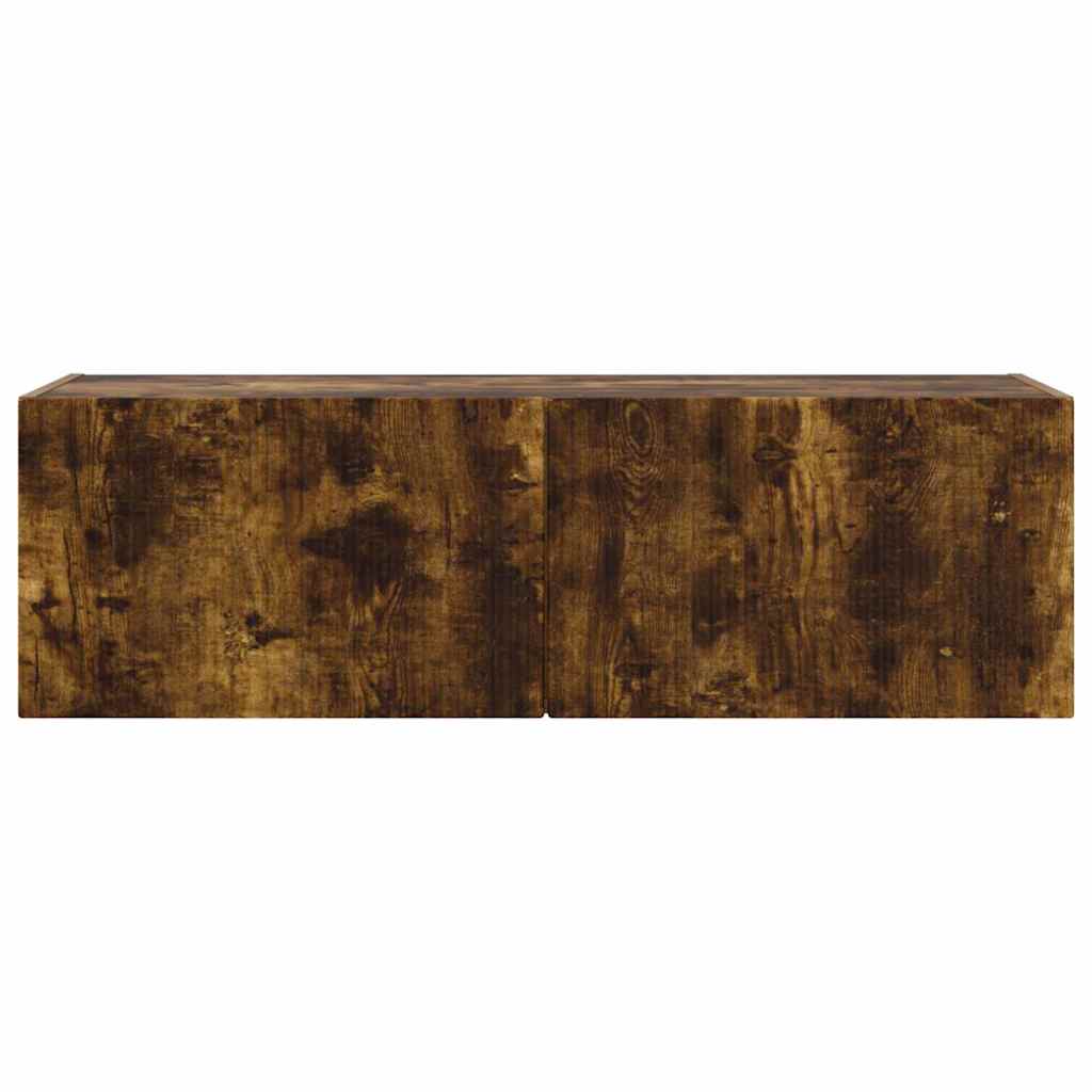TV Fali Szekrény 98 x 31 x 29,5 cm Füstölt tölgy Szerelt Fa