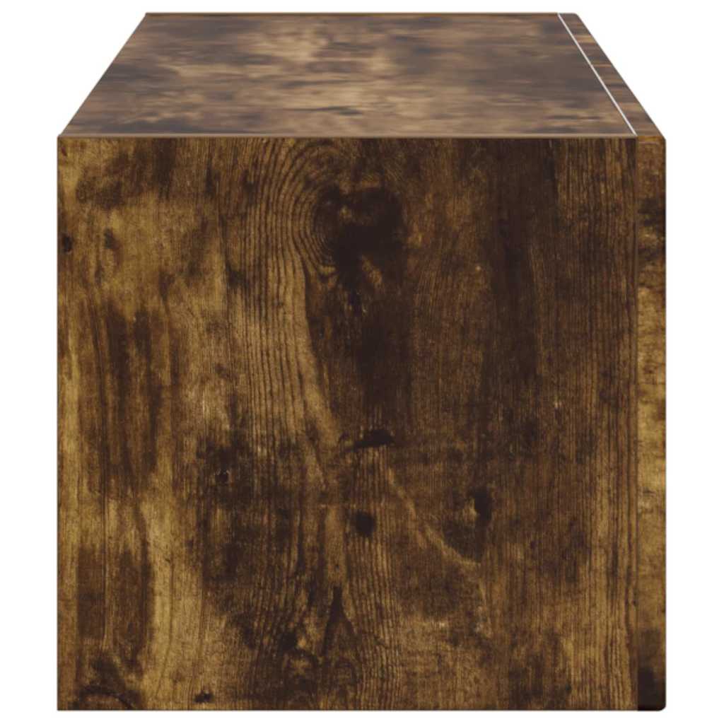 TV Fali Szekrény 98 x 31 x 29,5 cm Füstölt tölgy Szerelt Fa