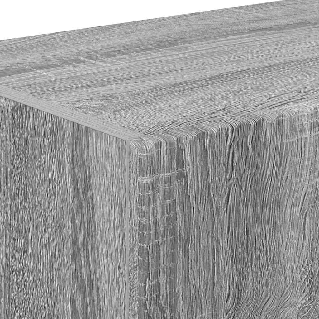 TV Fali Szekrény 98 x 31 x 29,5 cm Szürke Sonoma Szerelt Fa