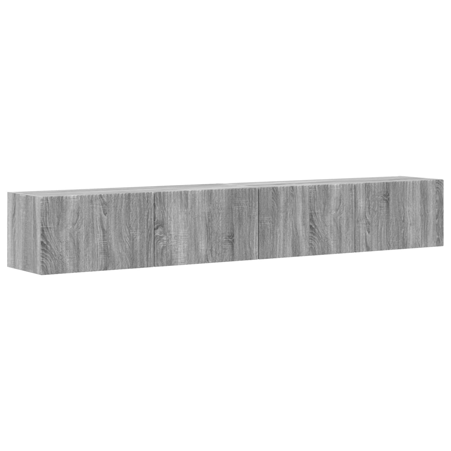 TV Fali Szekrény 2 pcs Szürke Sonoma 98 x 31 x 29,5 cm Faanyag