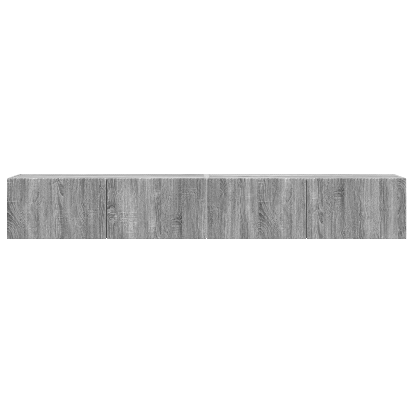 TV Fali Szekrény 2 pcs Szürke Sonoma 98 x 31 x 29,5 cm Faanyag