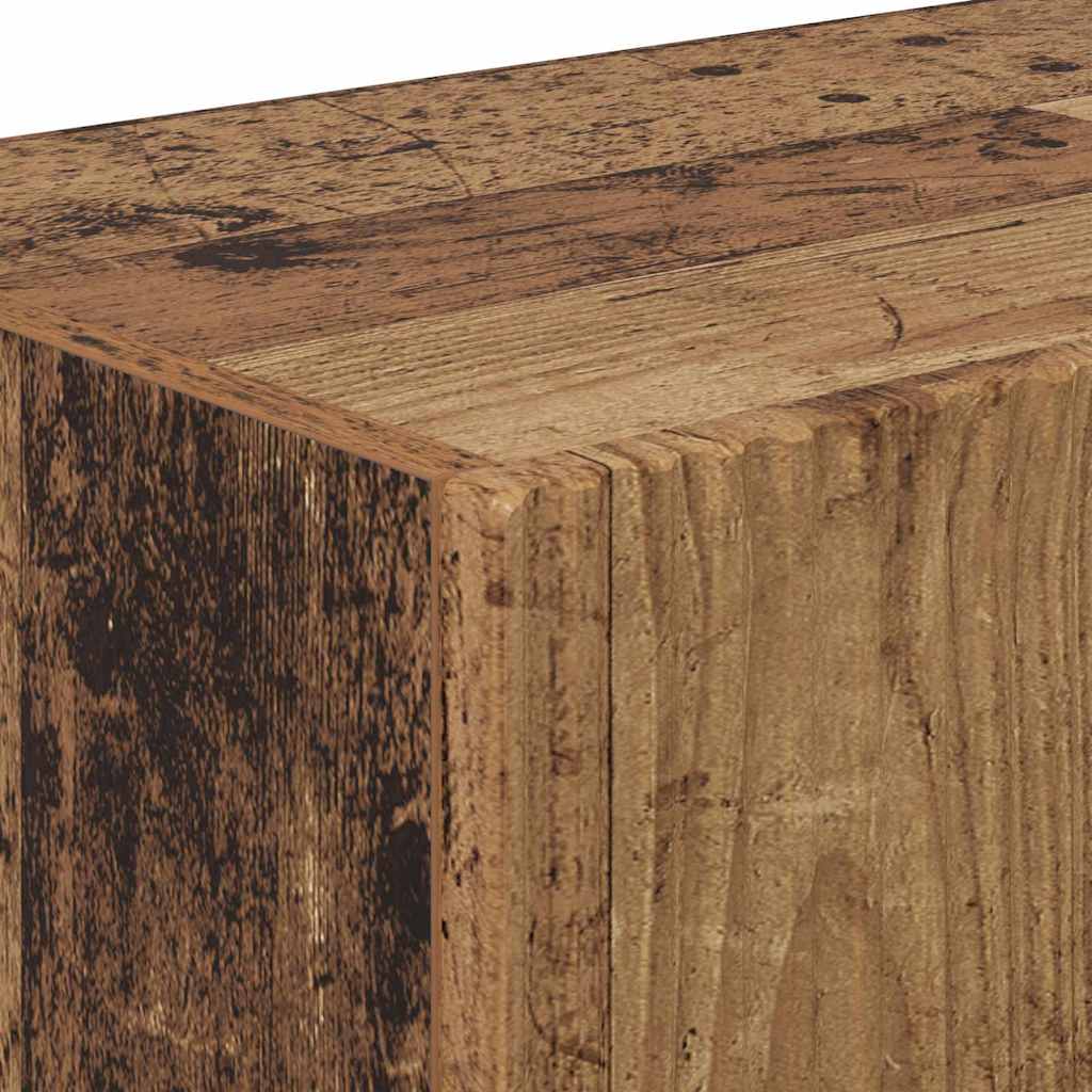 TV Fali Szekrény 98 x 31 x 29,5 cm Öreg fa Szerelt Fa