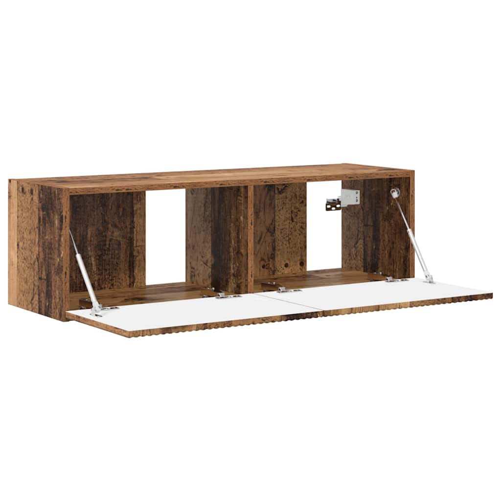 TV Fali Szekrény 98 x 31 x 29,5 cm Öreg fa Szerelt Fa