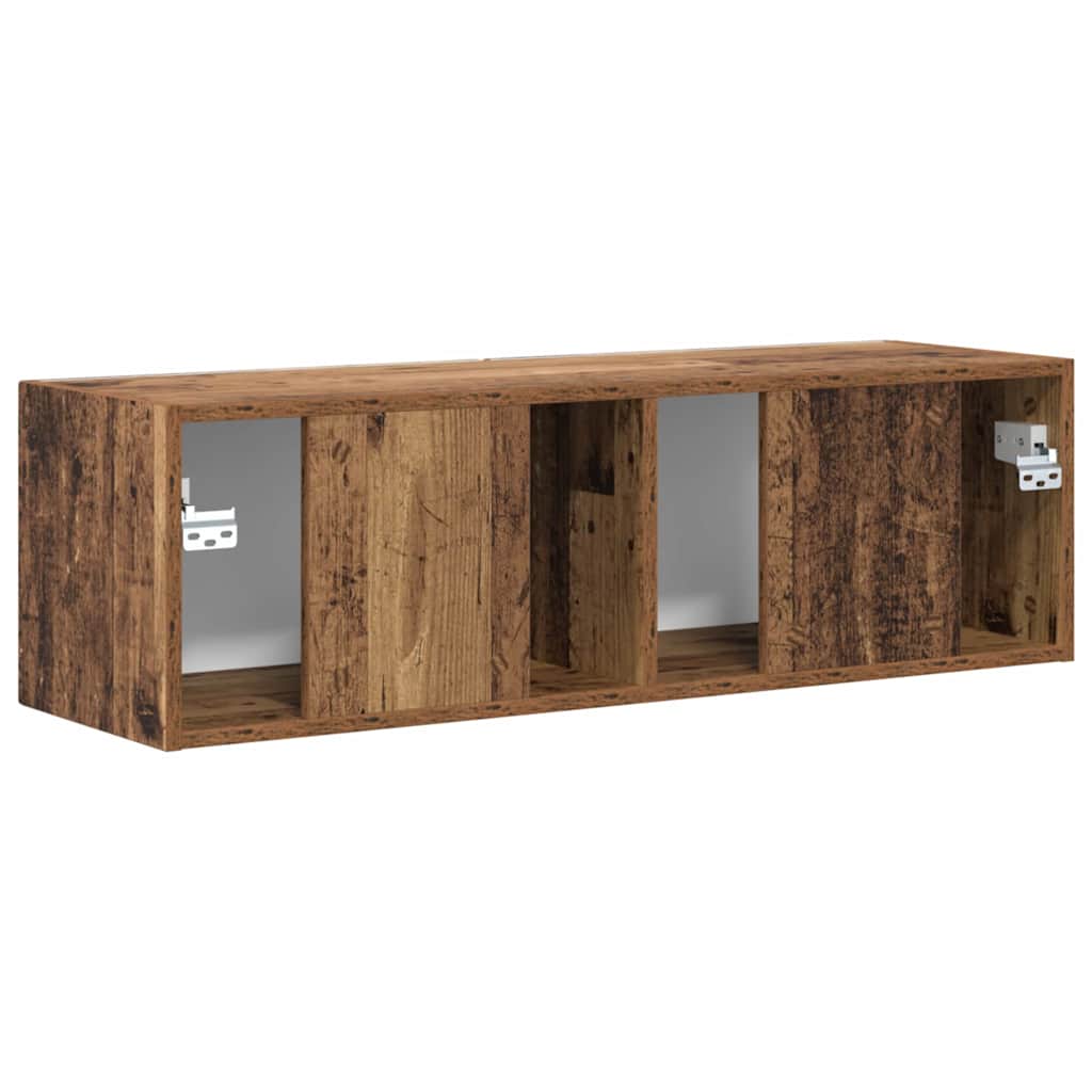 TV Fali Szekrény 98 x 31 x 29,5 cm Öreg fa Szerelt Fa
