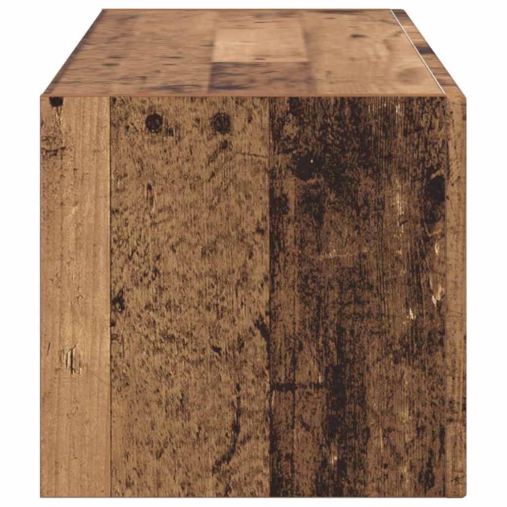 TV Fali Szekrény 98 x 31 x 29,5 cm Öreg fa Szerelt Fa
