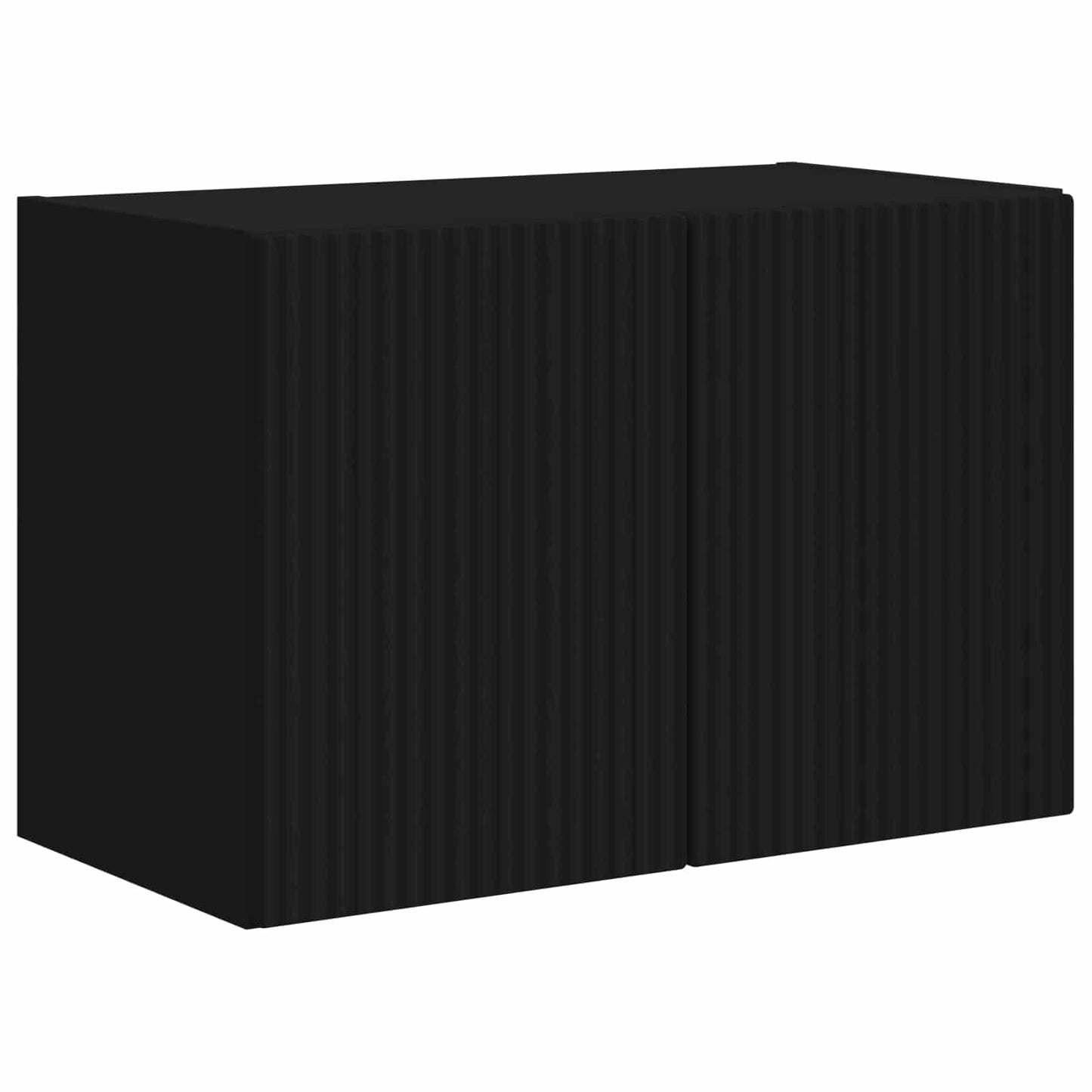 TV Fali Szekrény 59,5 x 31 x 40 cm Fekete Szerelt Fa