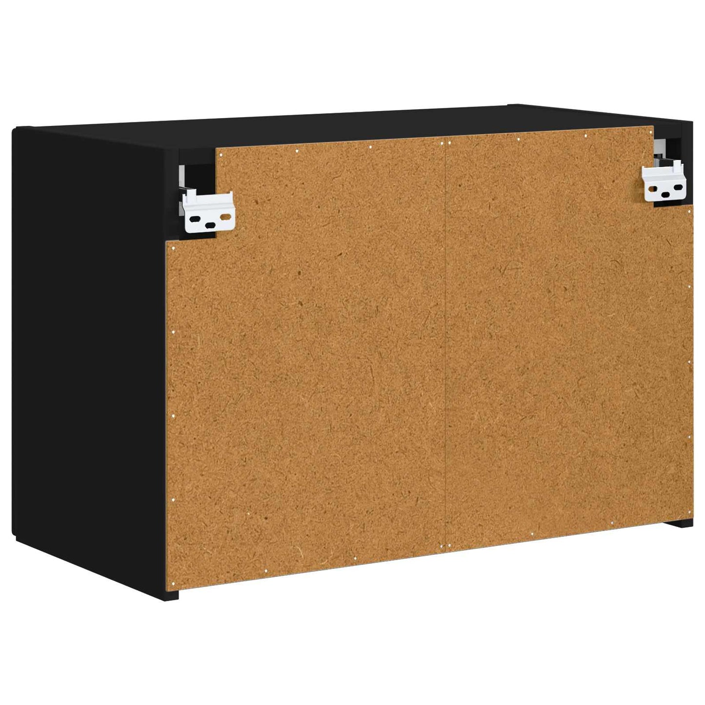 TV Fali Szekrény 59,5 x 31 x 40 cm Fekete Szerelt Fa