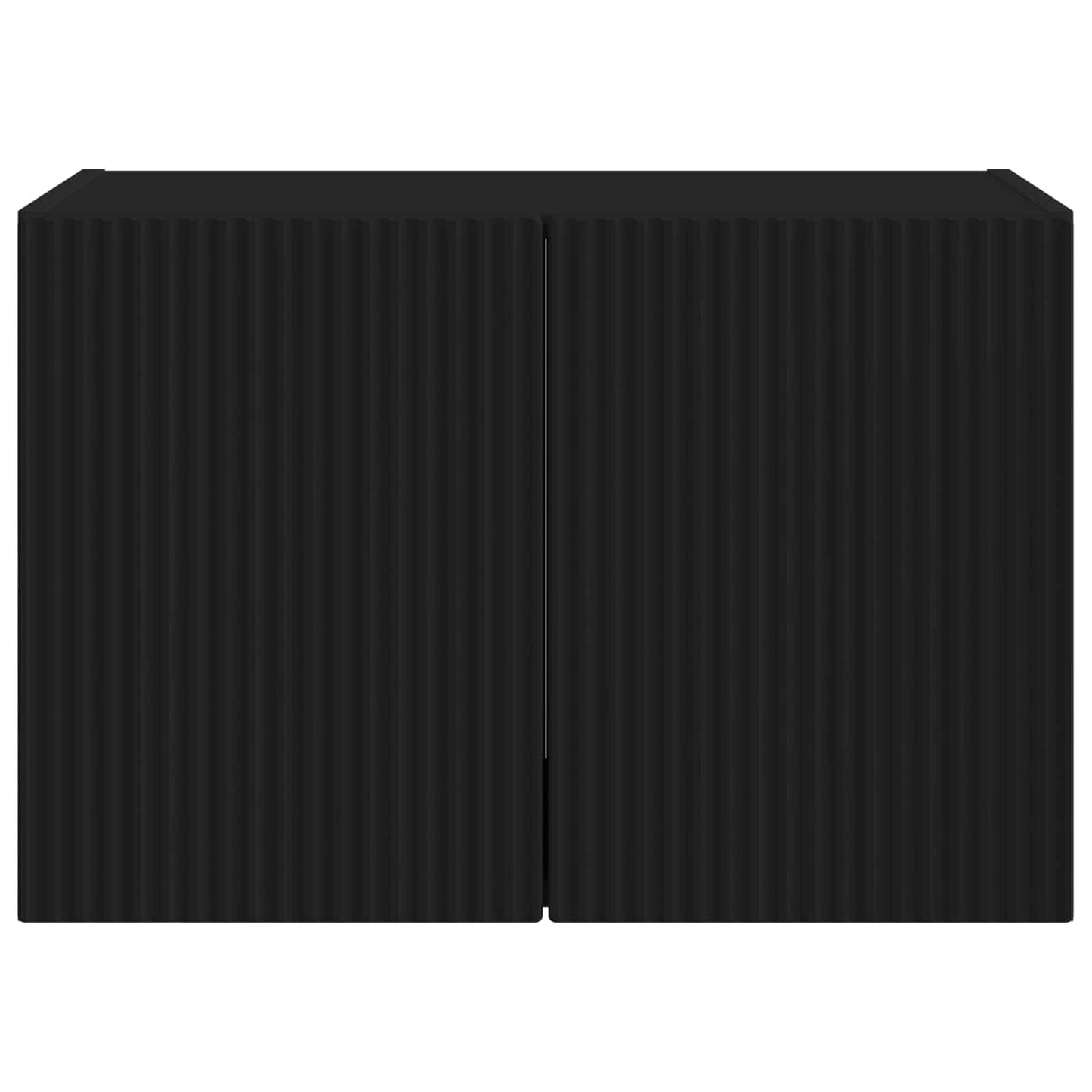 TV Fali Szekrény 59,5 x 31 x 40 cm Fekete Szerelt Fa