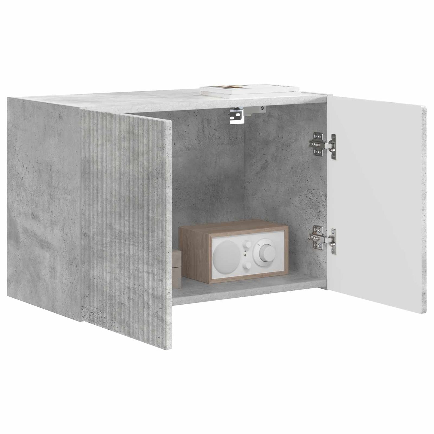TV Fali Szekrény Beton Szürke 59,5 x 31 x 40 cm Faanyag