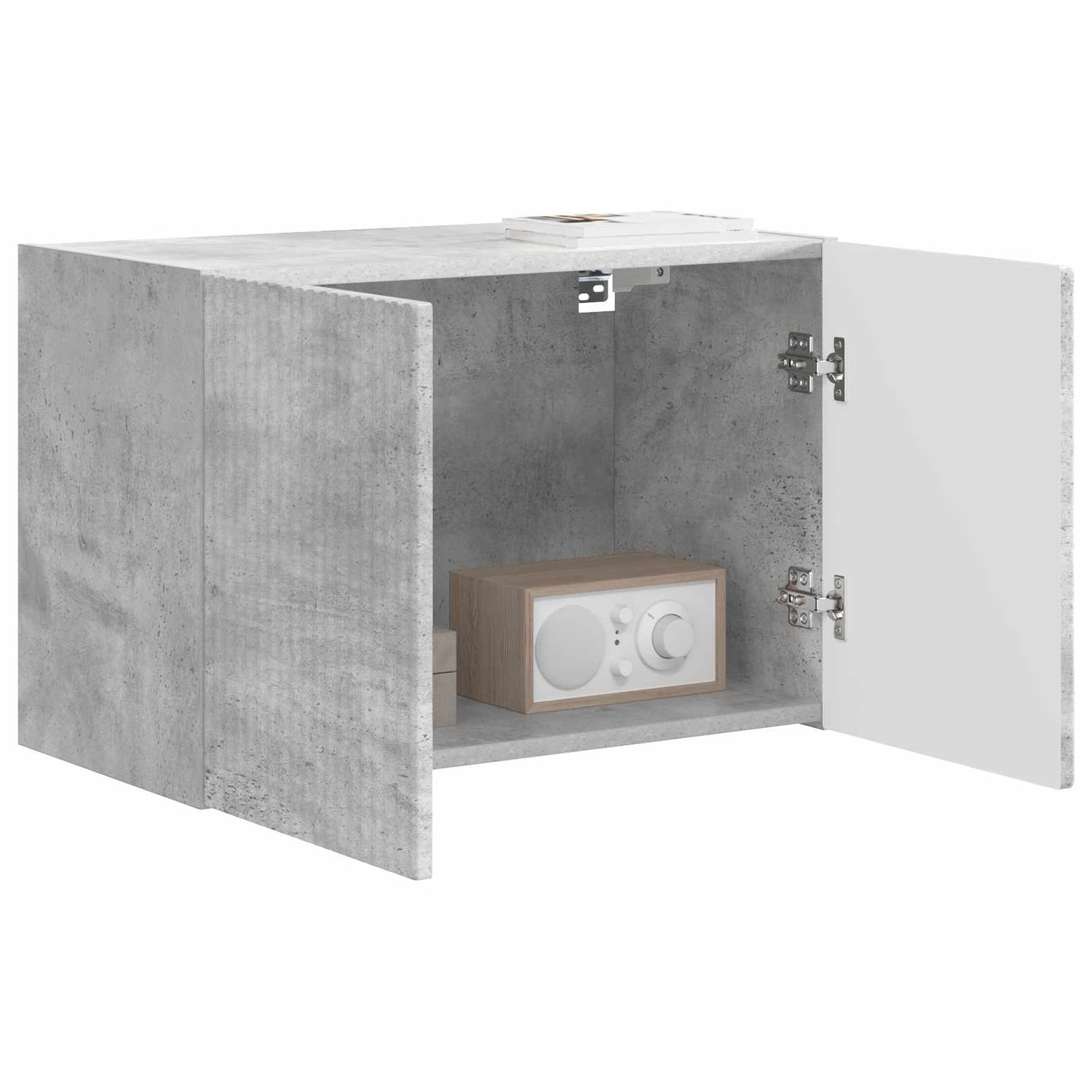 TV Fali Szekrény Beton Szürke 59,5 x 31 x 40 cm Faanyag