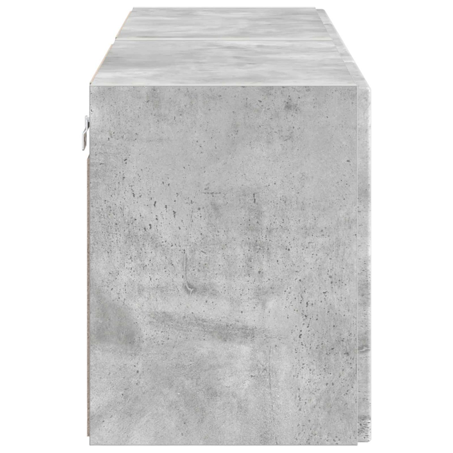 TV Fali Szekrény 2 pcs Beton Szürke Szerelt Fa