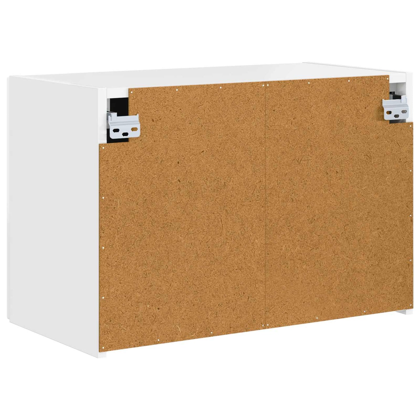 TV Fali Szekrény 59,5 x 31 x 40 cm Magas Fényű Fehér Szerelt Fa
