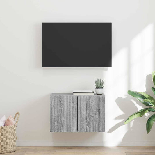 TV Fali Szekrény Szürke Sonoma 59,5 x 31 x 40 cm Faanyag