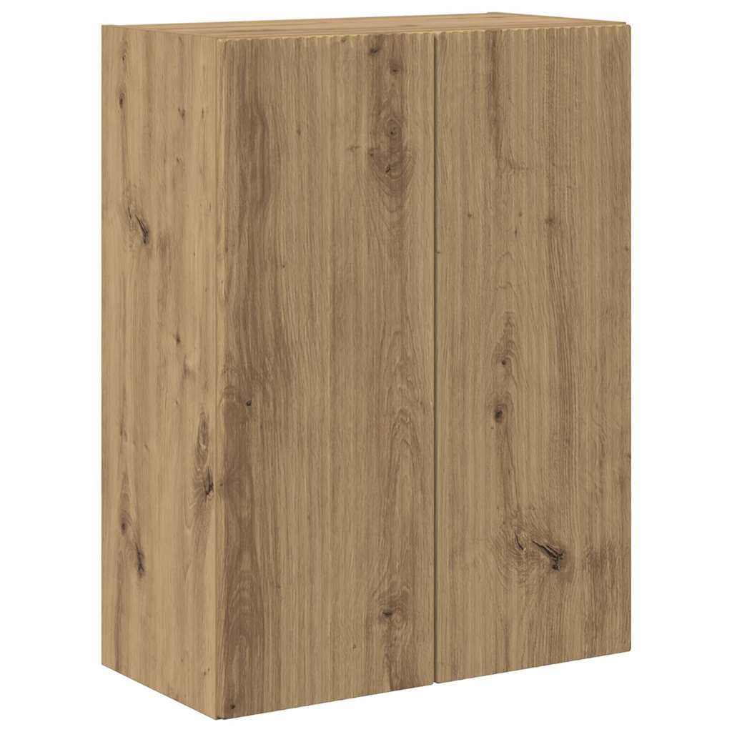 TV Fali Szekrény 59,5 x 31 x 60 cm Fehér Szerelt Fa