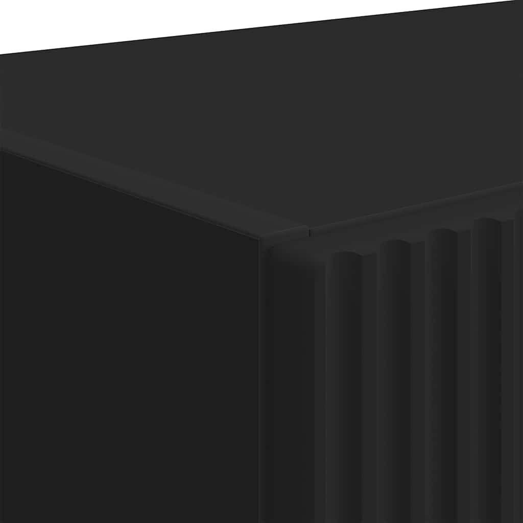 TV Fali Szekrény Fekete 59,5 x 31 x 60 cm Faanyag