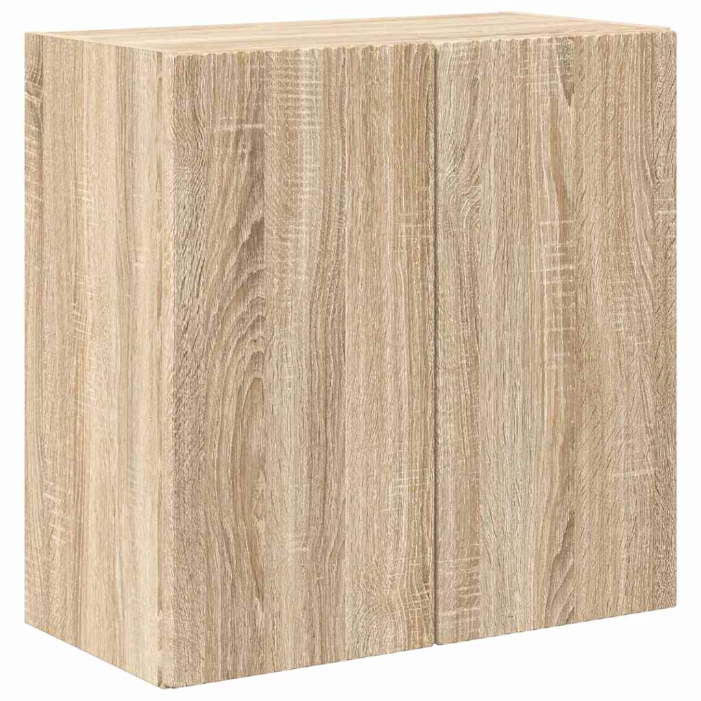 TV Fali Szekrény 59,5 x 31 x 60 cm Sonoma tölgy Szerelt Fa
