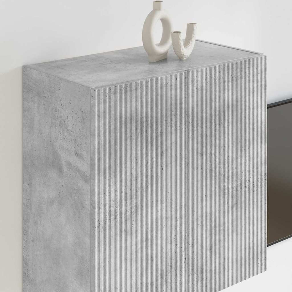 TV Fali Szekrény Beton Szürke 59,5 x 31 x 60 cm Faanyag