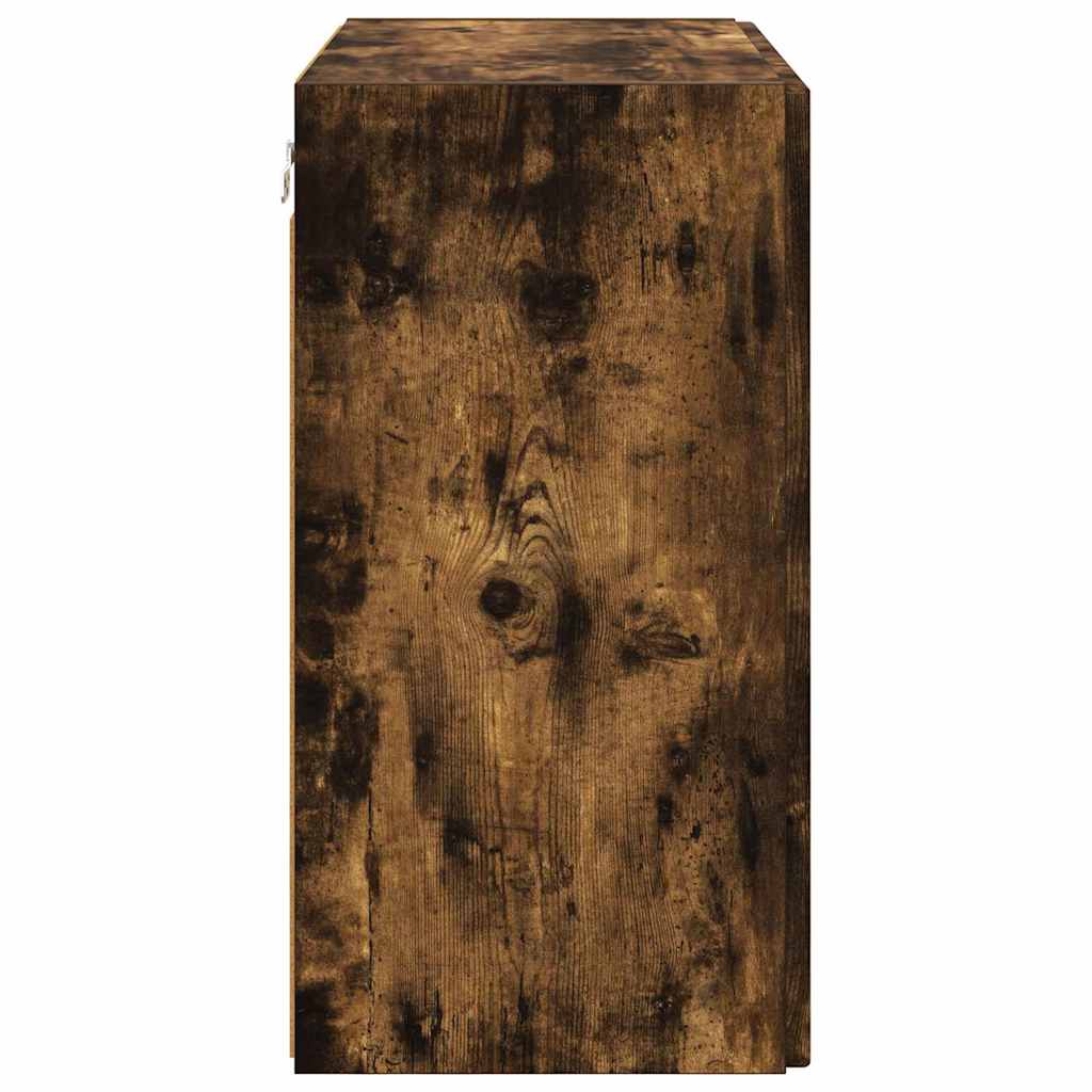 TV Fali Szekrény 59,5 x 31 x 60 cm Füstölt tölgy Szerelt Fa