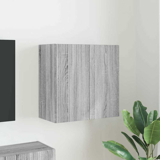 TV Fali Szekrény Szürke Sonoma 59,5 x 31 x 60 cm Faanyag