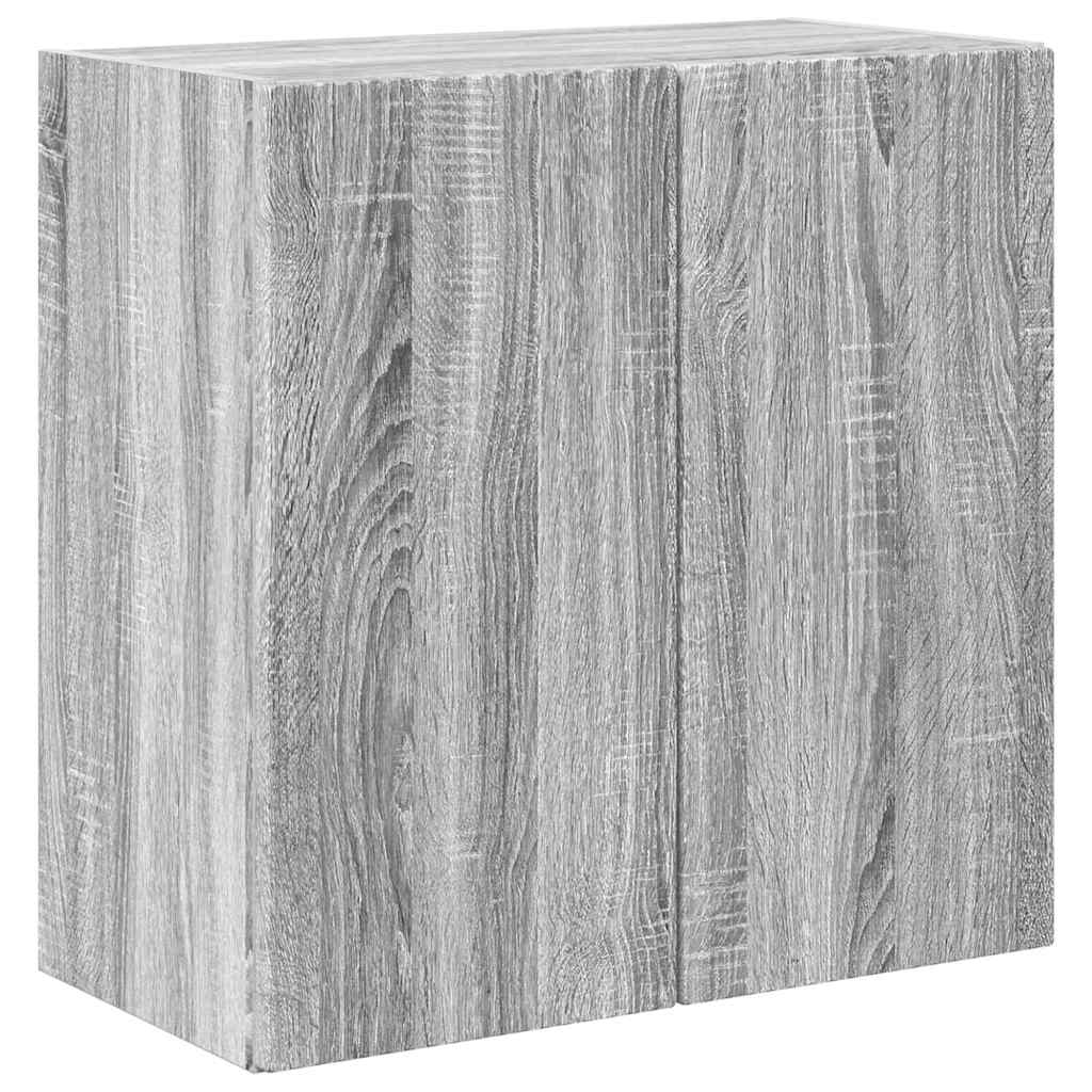 TV Fali Szekrény 59,5 x 31 x 60 cm Szürke Sonoma Szerelt Fa