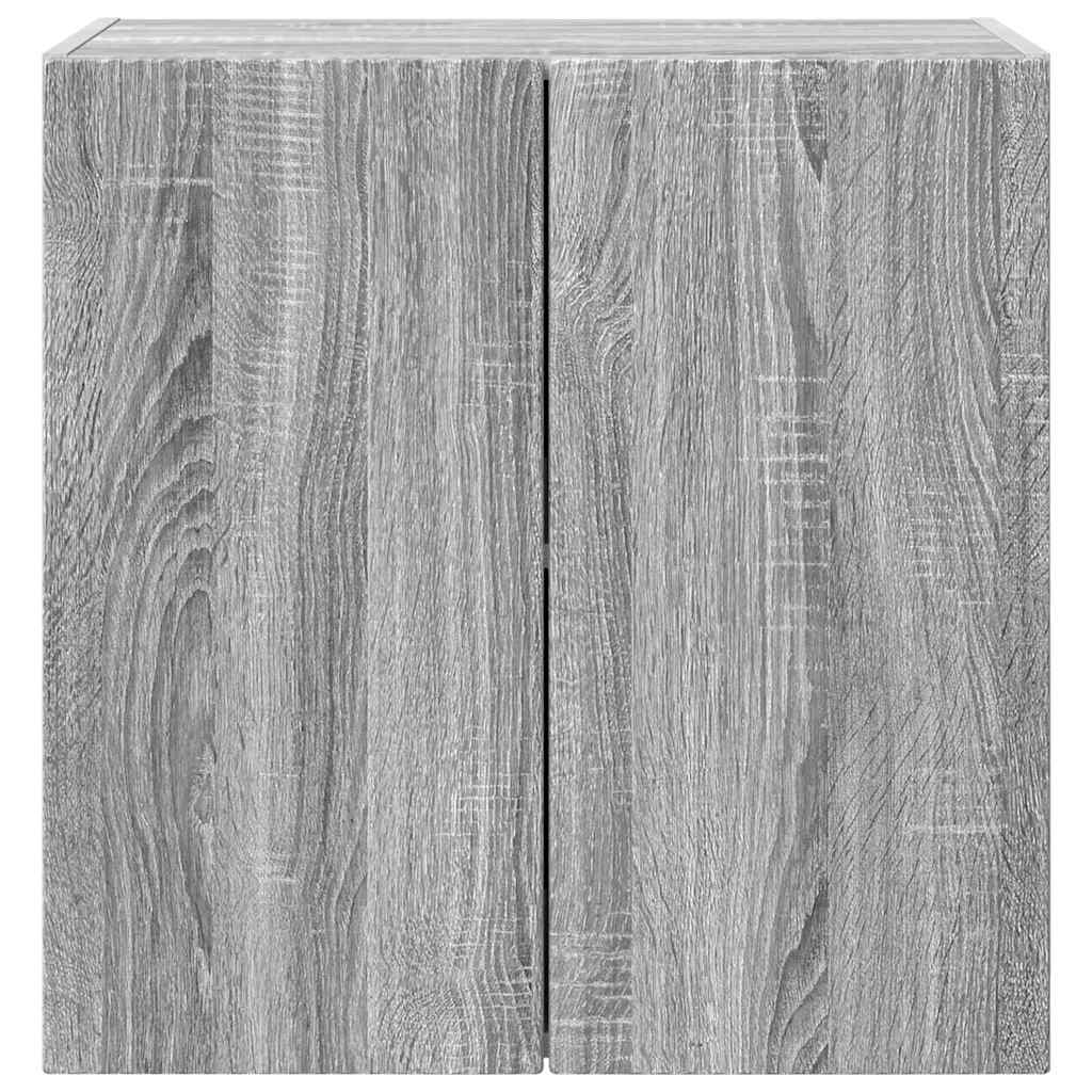 TV Fali Szekrény 59,5 x 31 x 60 cm Szürke Sonoma Szerelt Fa