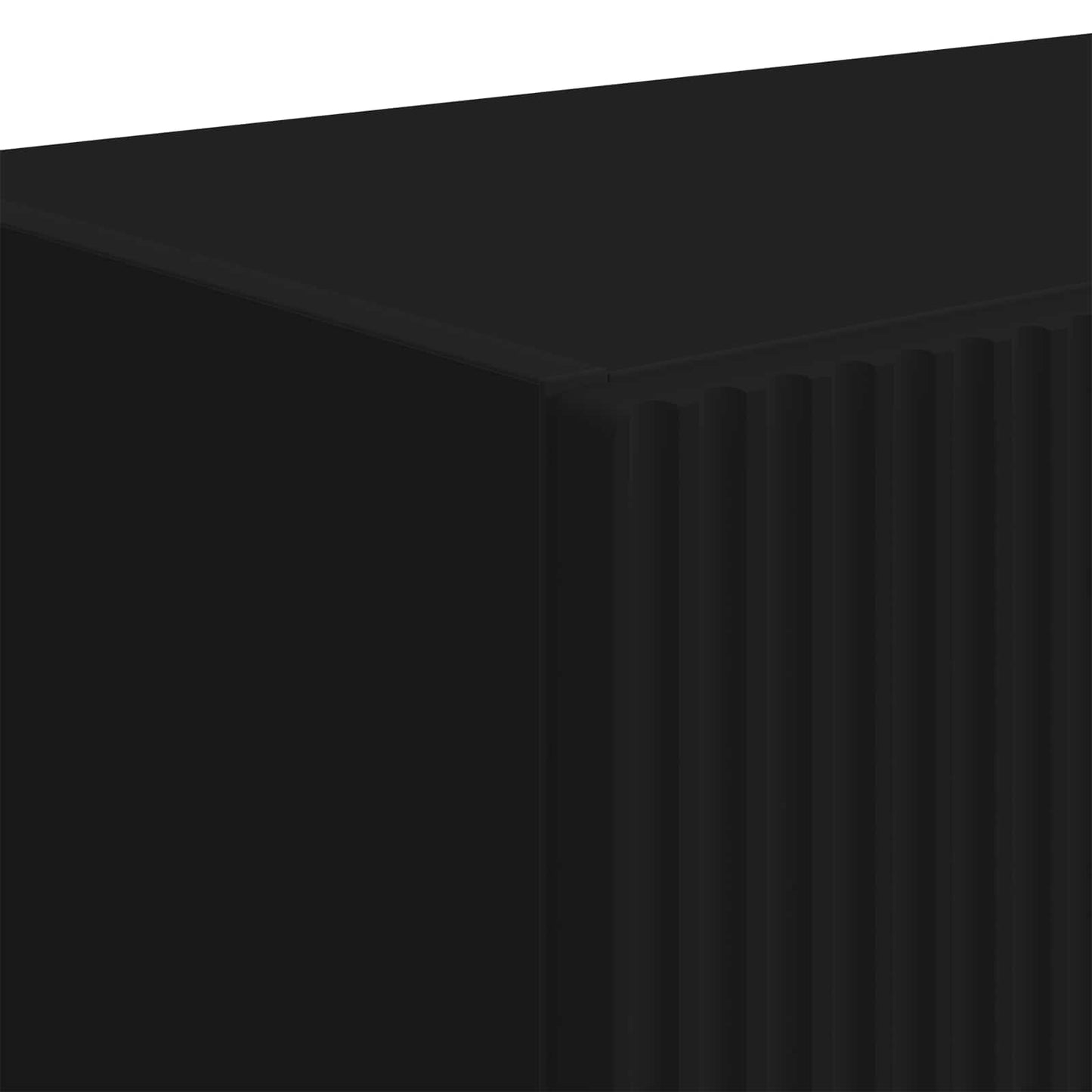 TV Fali Szekrény Fekete 59,5 x 31 x 100 cm Faanyag