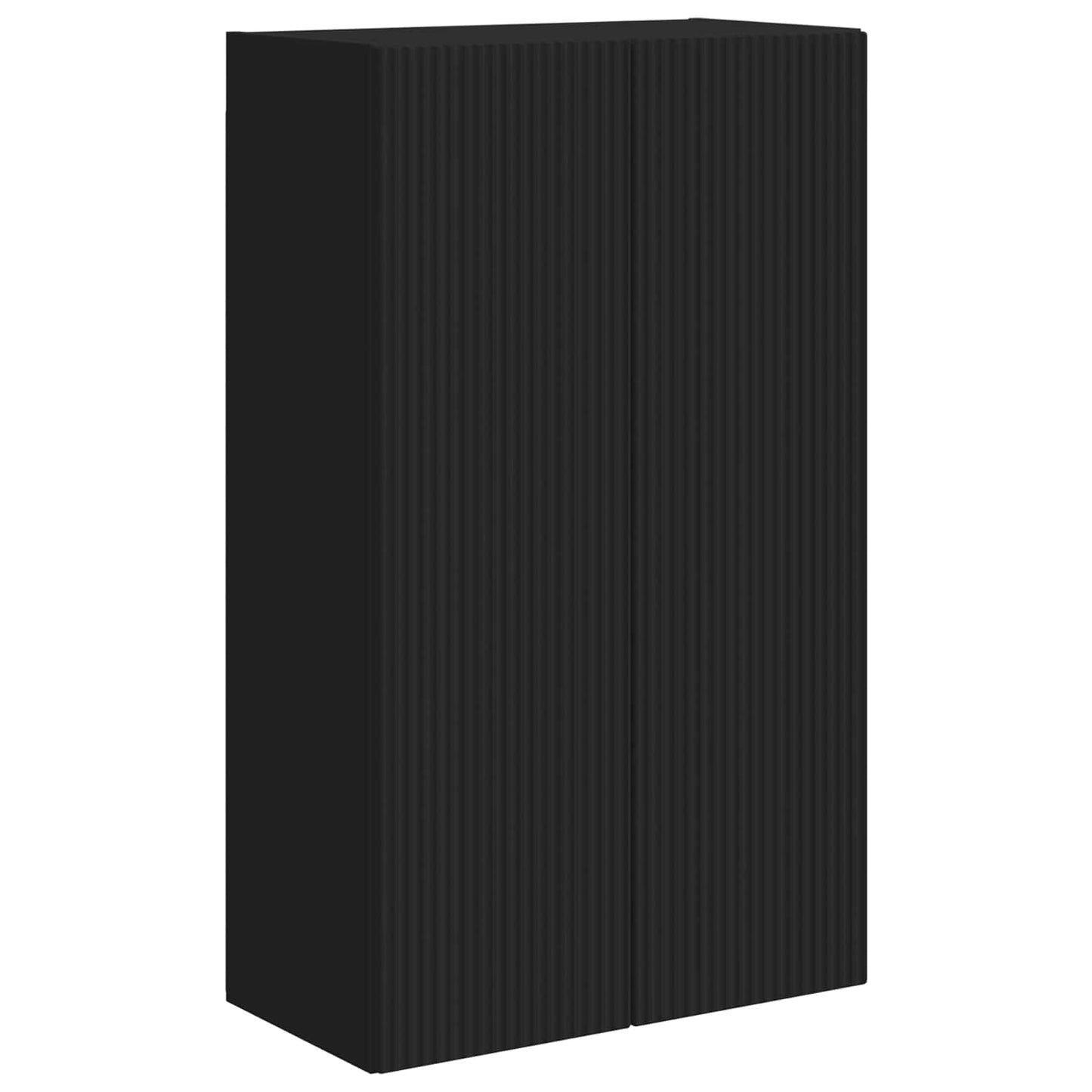 TV Fali Szekrény Fekete 59,5 x 31 x 100 cm Faanyag