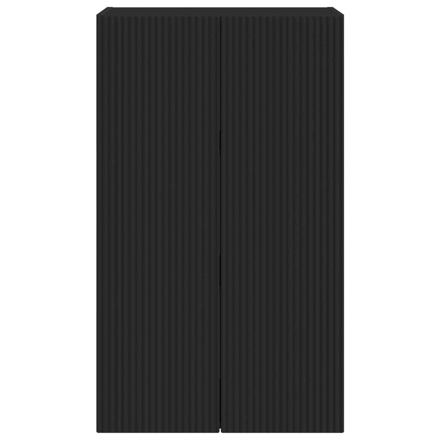TV Fali Szekrény Fekete 59,5 x 31 x 100 cm Faanyag
