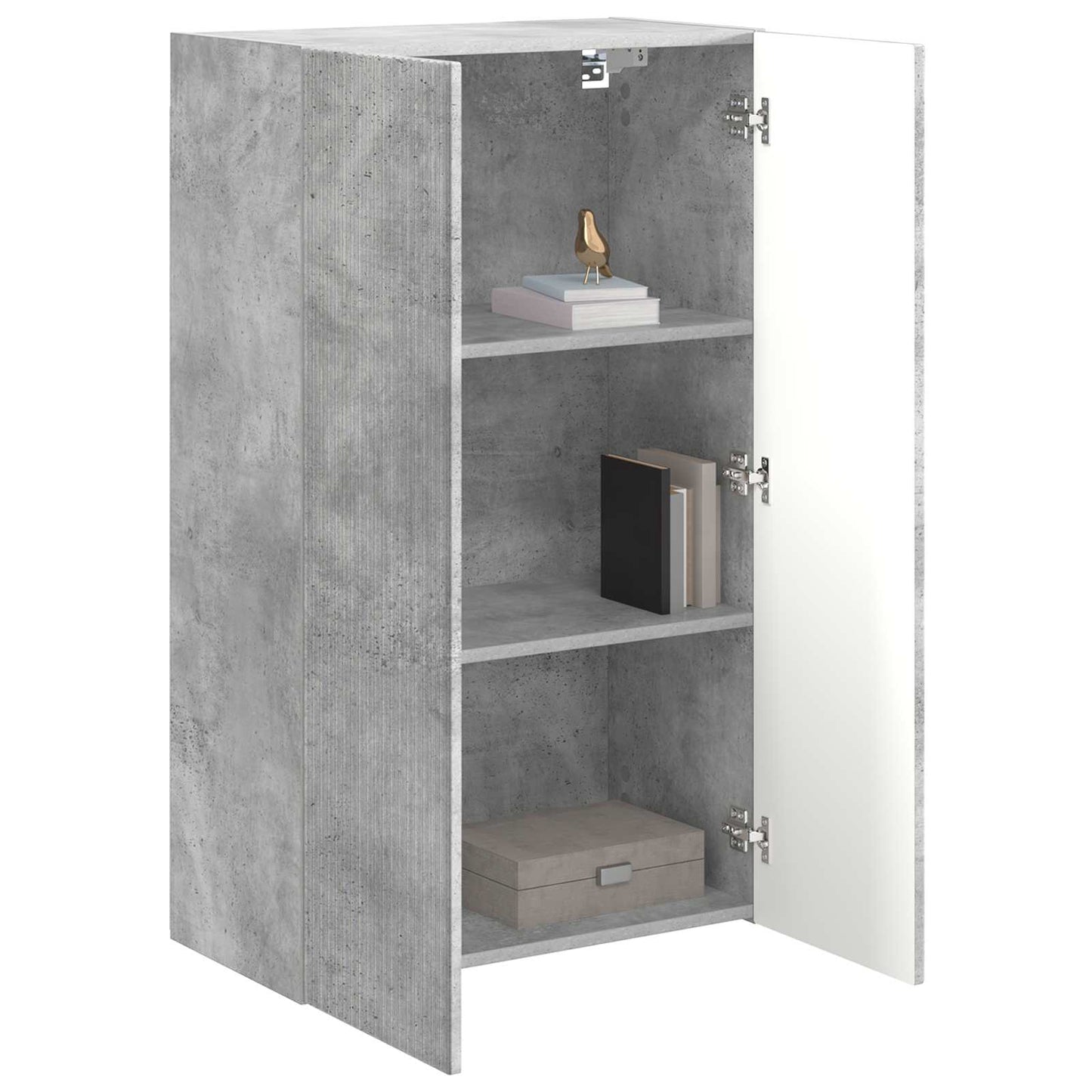 TV Fali Szekrény Beton Szürke 59,5 x 31 x 100 cm Faanyag