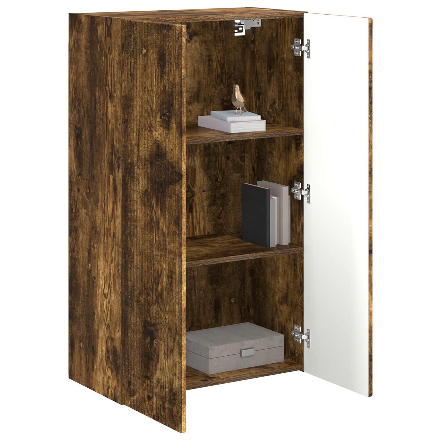 TV Fali Szekrény 59,5 x 31 x 100 cm Füstölt tölgy Szerelt Fa