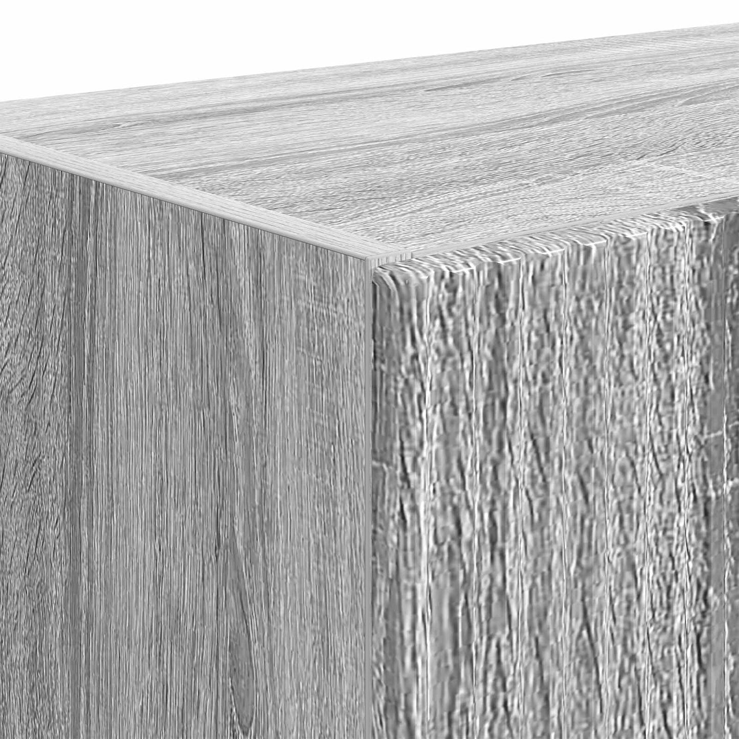 TV Fali Szekrény 59,5 x 31 x 100 cm Szürke Sonoma Szerelt Fa