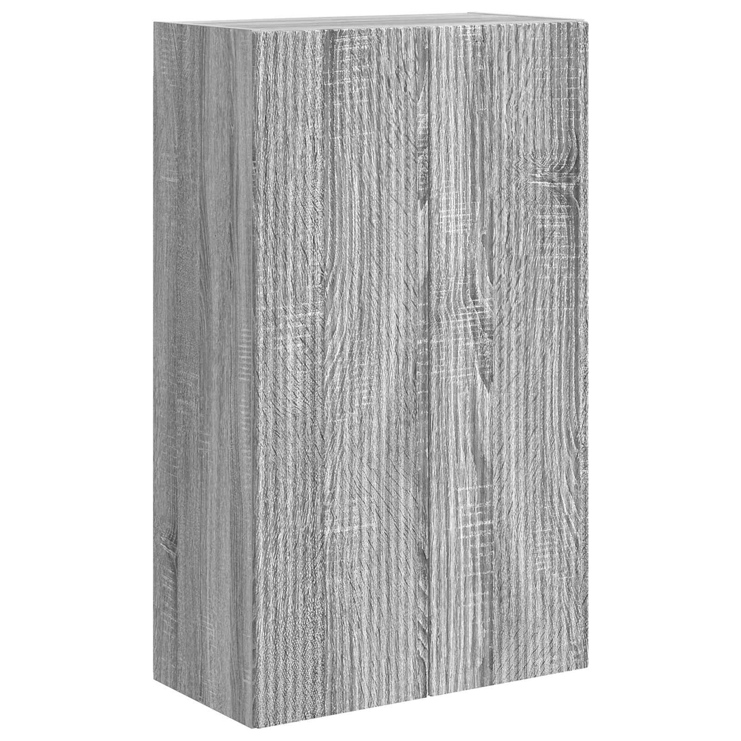 TV Fali Szekrény 59,5 x 31 x 100 cm Szürke Sonoma Szerelt Fa