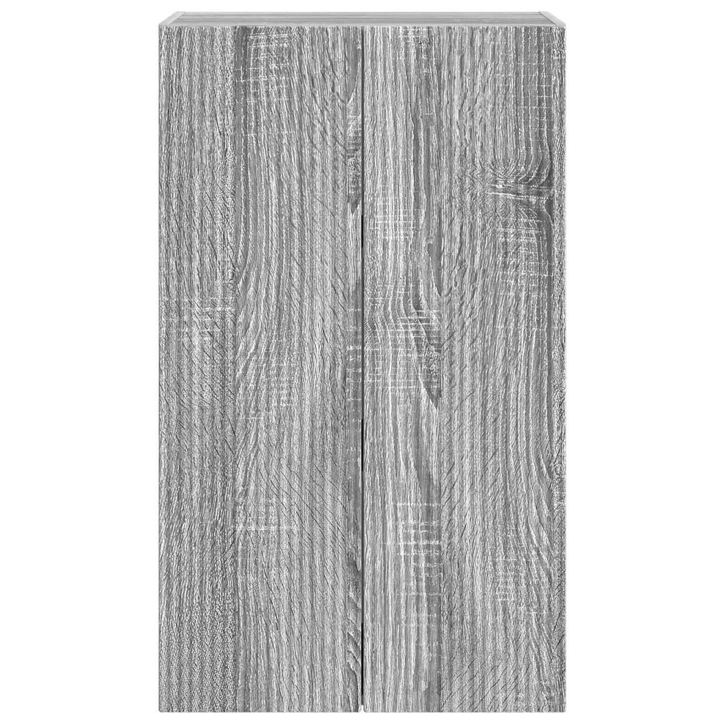 TV Fali Szekrény 59,5 x 31 x 100 cm Szürke Sonoma Szerelt Fa
