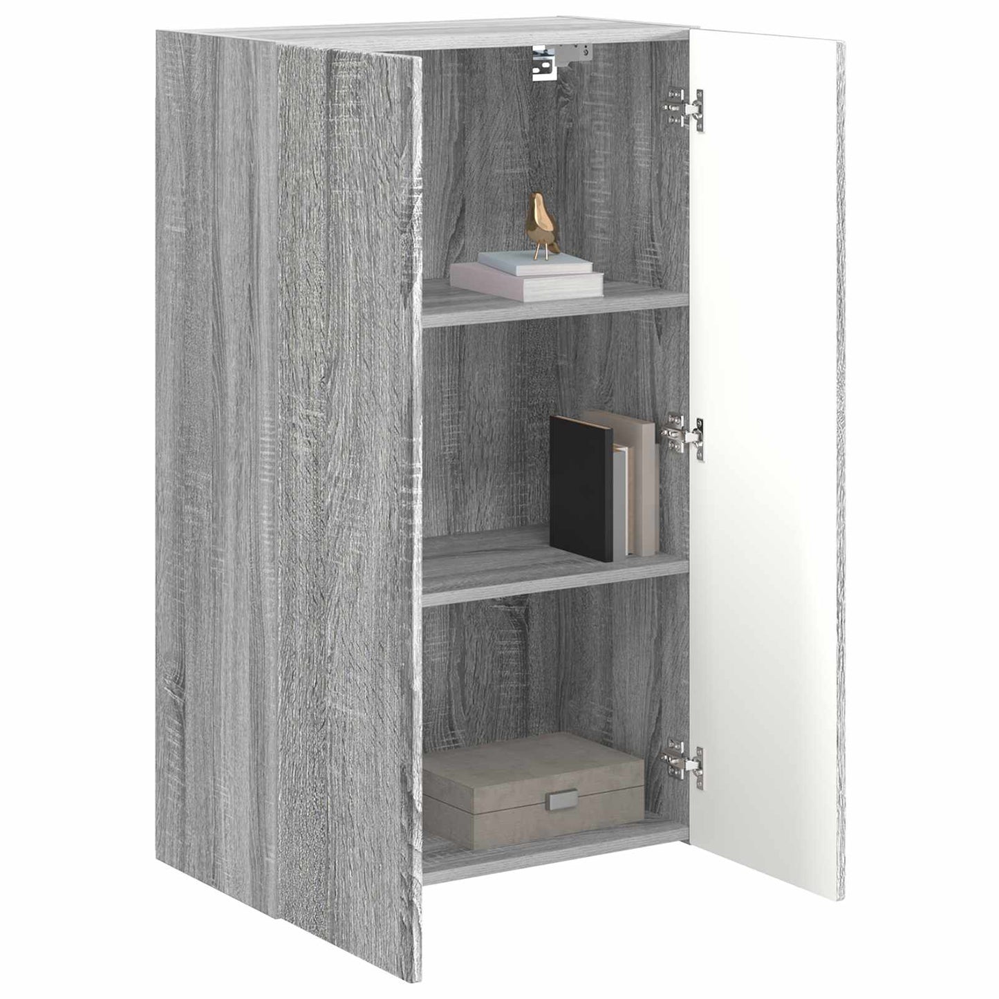 TV Fali Szekrény 59,5 x 31 x 100 cm Szürke Sonoma Szerelt Fa
