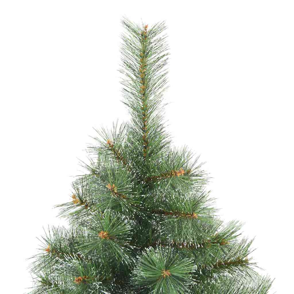 Műanyag Rugalmas Karácsonyfát Havas Flokkal Zöld 240 cm