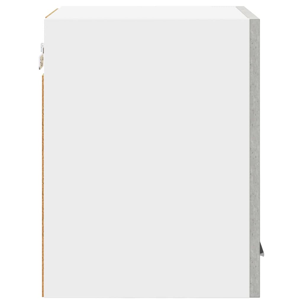 Függő szekrény Beton szürke és fehér 30 x 31 x 40 cm Szerelt Fa