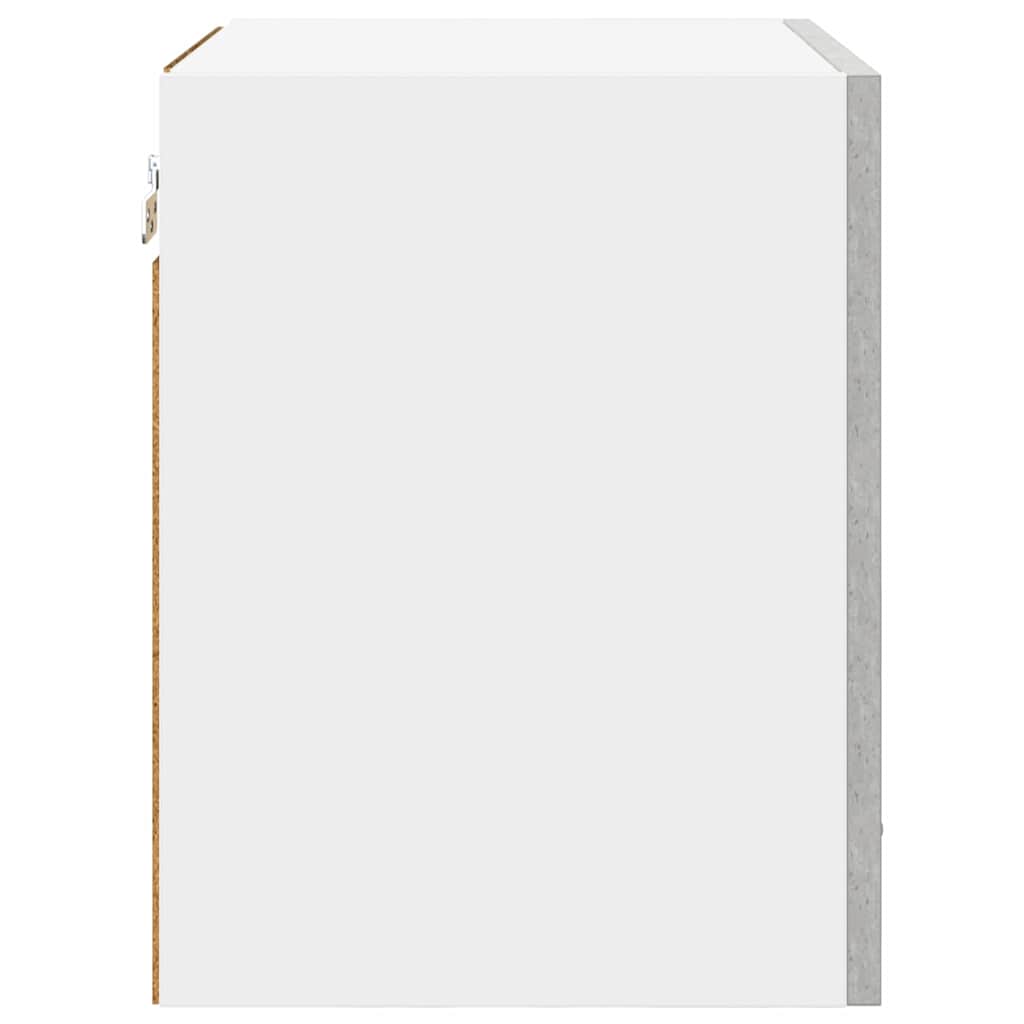 Függő szekrény Beton szürke és fehér 40 x 31 x 40 cm Szerelt Fa