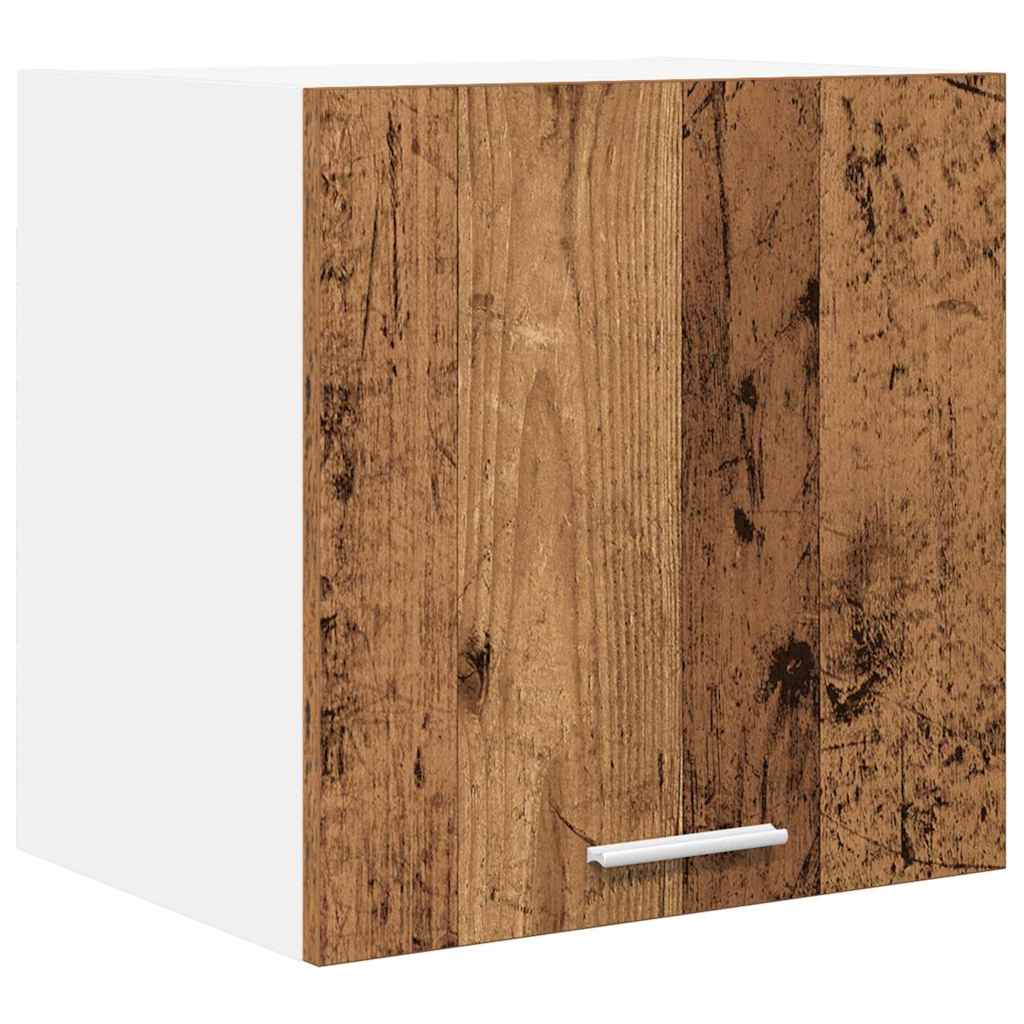 Függő szekrény 2 pcs Régi fa és fehér 40 x 31 x 40 cm Faanyag